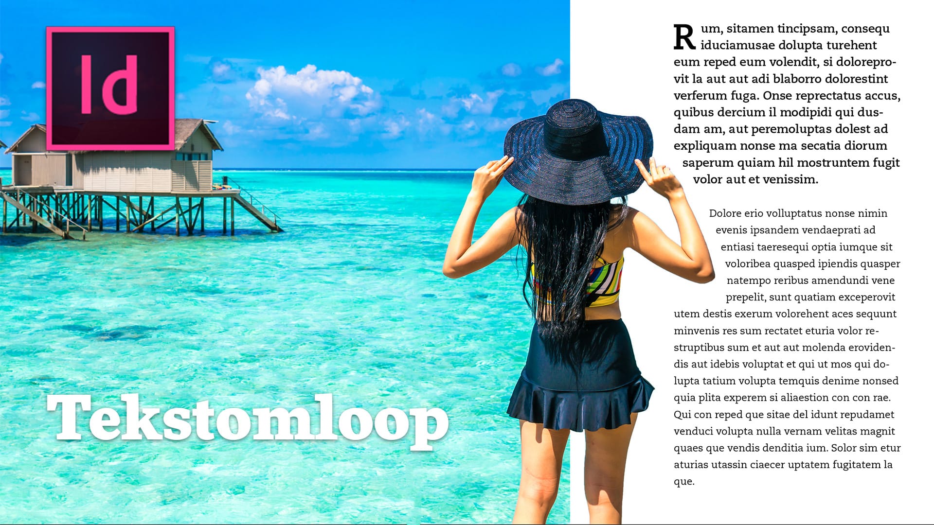 Hoe laat je tekst rond een afbeelding lopen in Adobe InDesign?