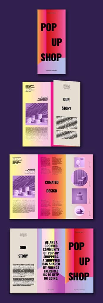 Download de gratis kleurrijke brochure op Adobe Stock