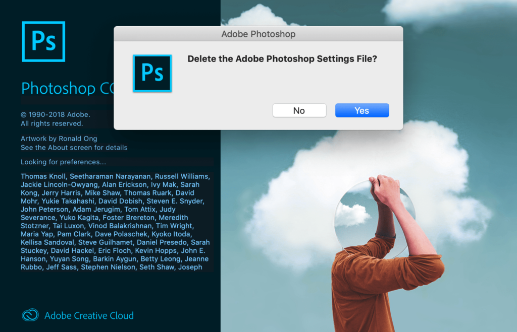 Photoshop voorkeuren opnieuw instellen