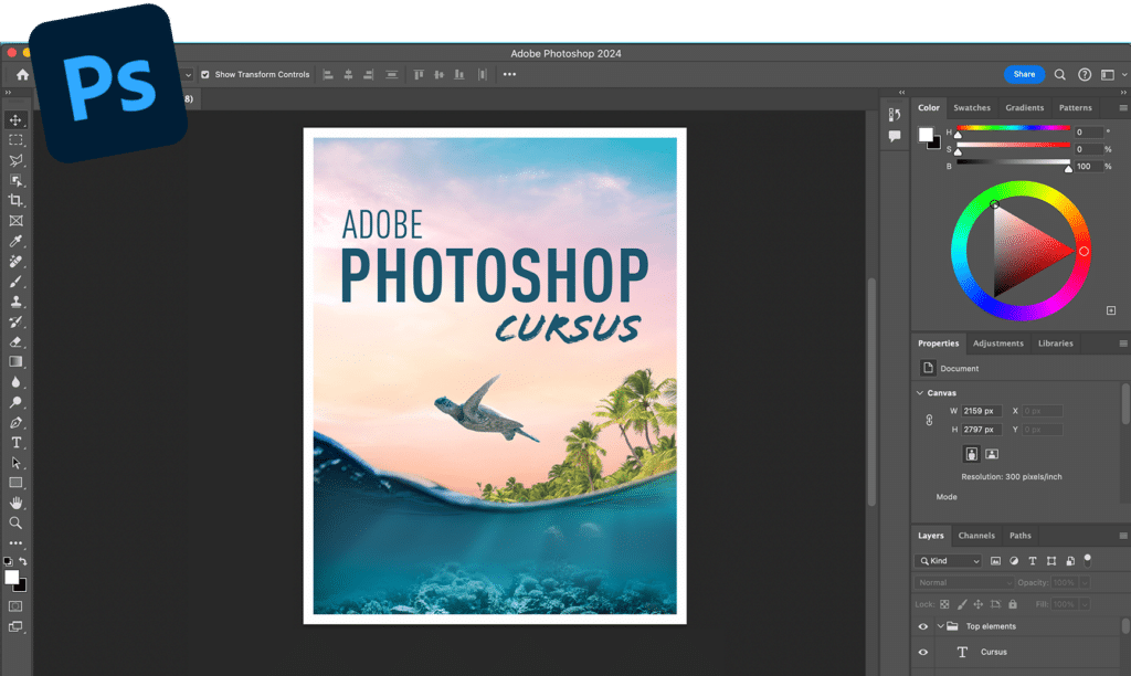 Adobe Photoshop cursus bij DWM Trainingen