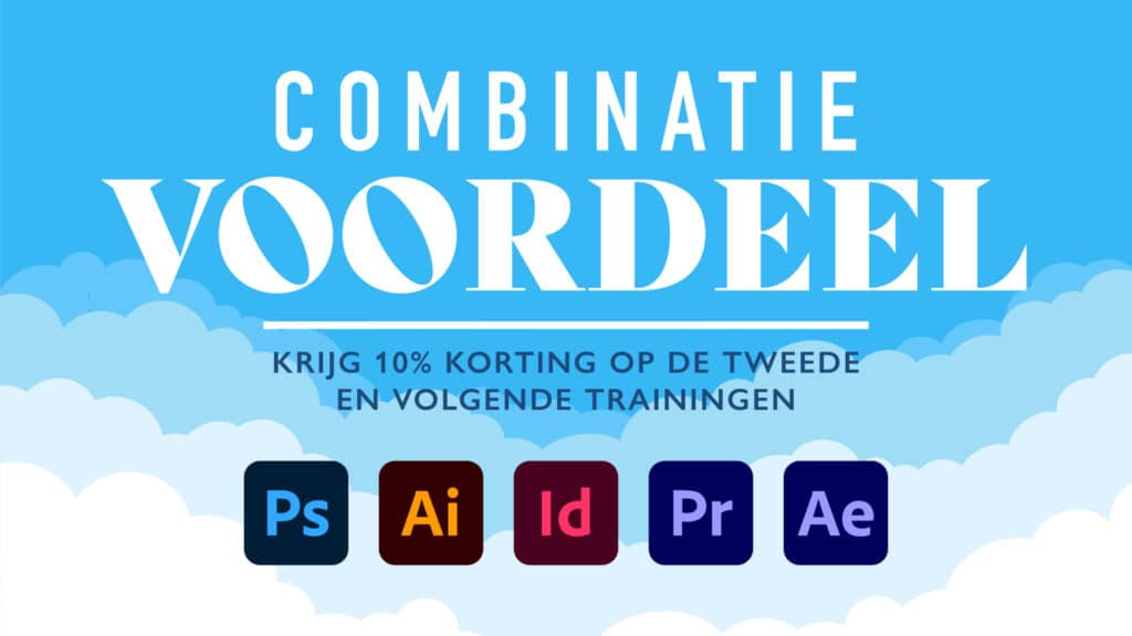 Krijg 10% combinatievoordeel op de tweede of volgende trainingen.