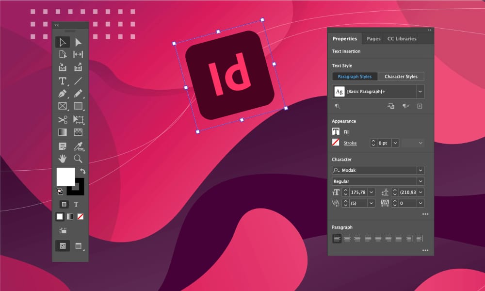 Navigeren in de Adobe InDesign interface