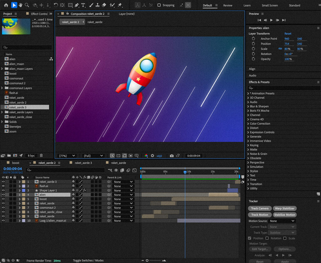 After Effects-cursus bij DWM Trainingen