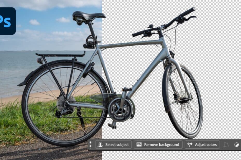 Photoshop 2025 cloud selection en achtergrond verwijderen