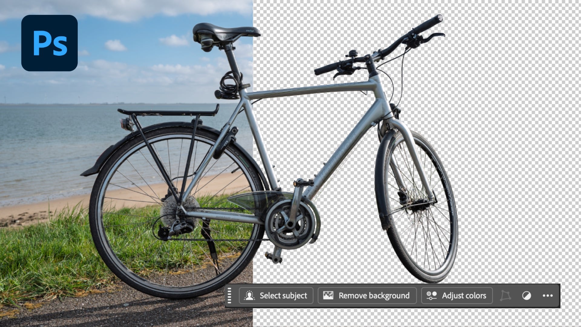 Photoshop 2025 cloud selection en achtergrond verwijderen
