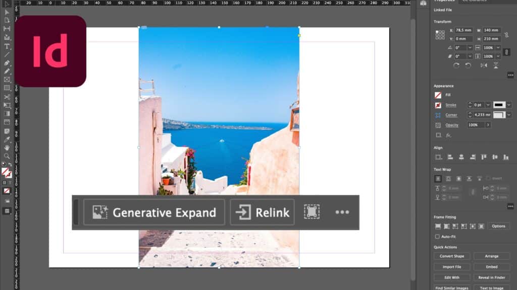 Generatief uitbreiden met Adobe InDesign