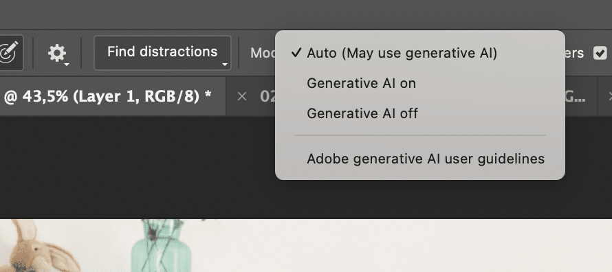 Generative AI op Auto, of niet als je dat niet wilt.