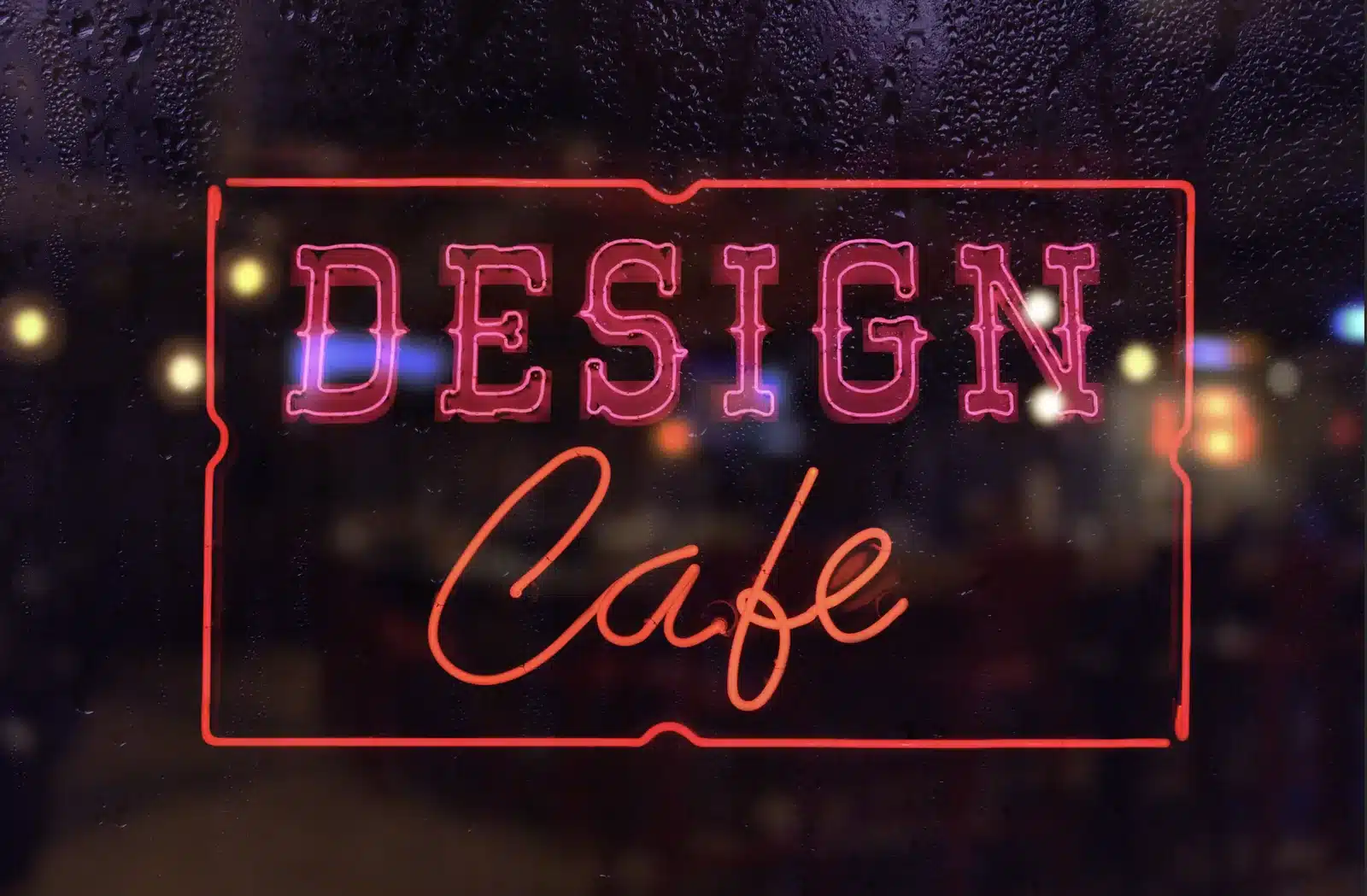 Met Firefly Image 5 is de tekst op het neonbord veranderd in Design Cafe, in dezelfde neonstijl